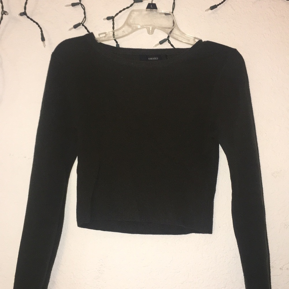 Sweater crop top